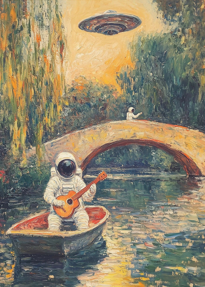 Ballade naar de rivier | Canvas