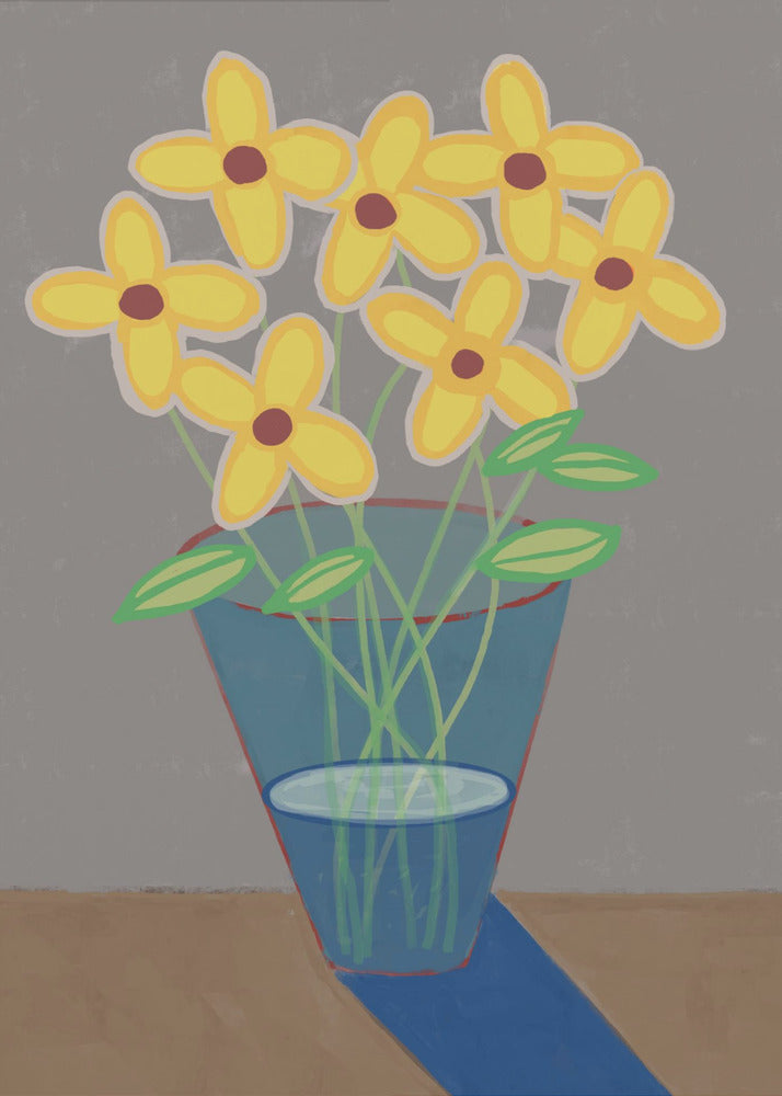 Daisies in vase | Poster