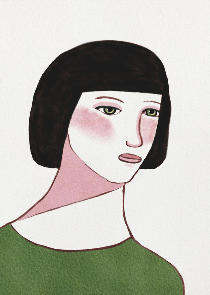 Jonge dame | Canvas