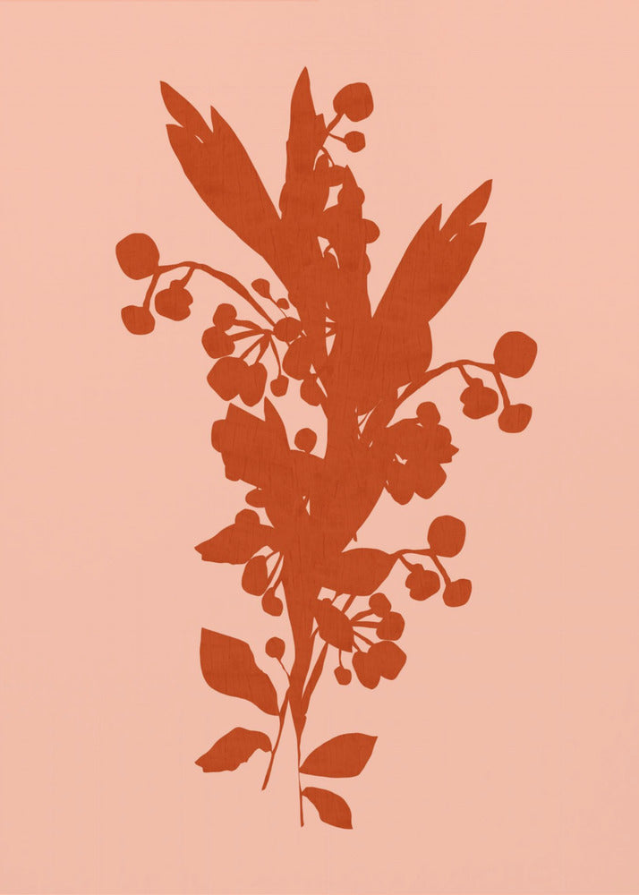 Bloemensilhouet 8 | Canvas