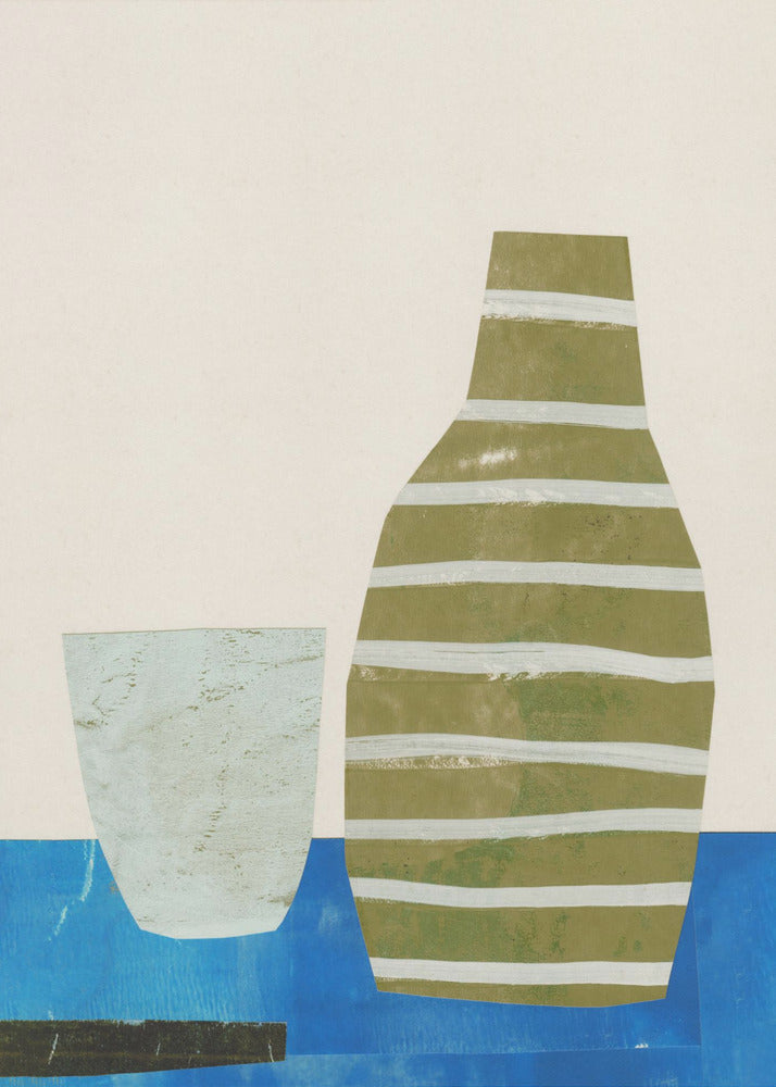 Alledaagse eenvoud - Vat en glas | Poster