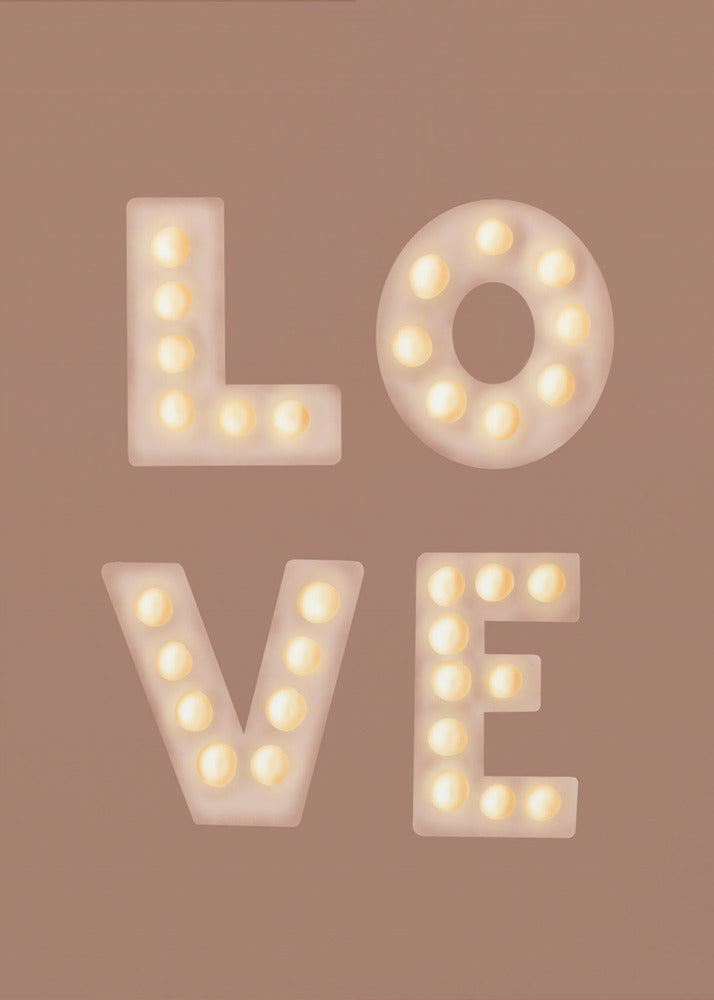 Liefdeslichtletters Mochamousse | Canvas