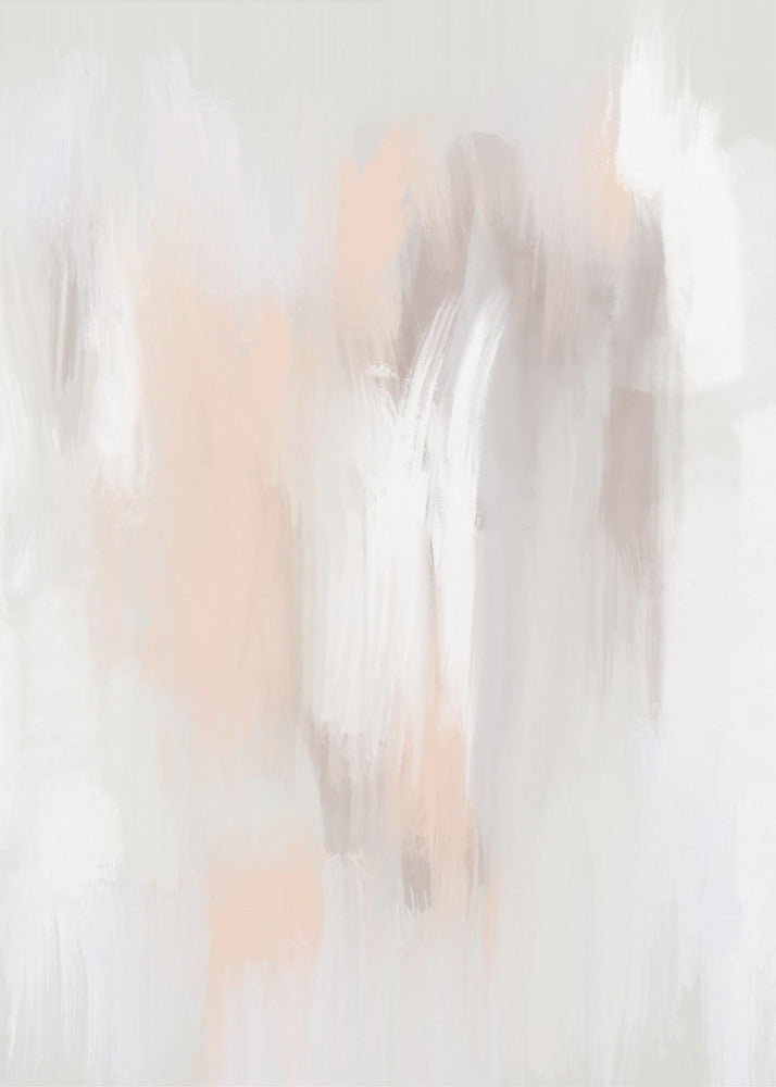 Zachte neutrale tinten met delicate penseelstreken | Canvas