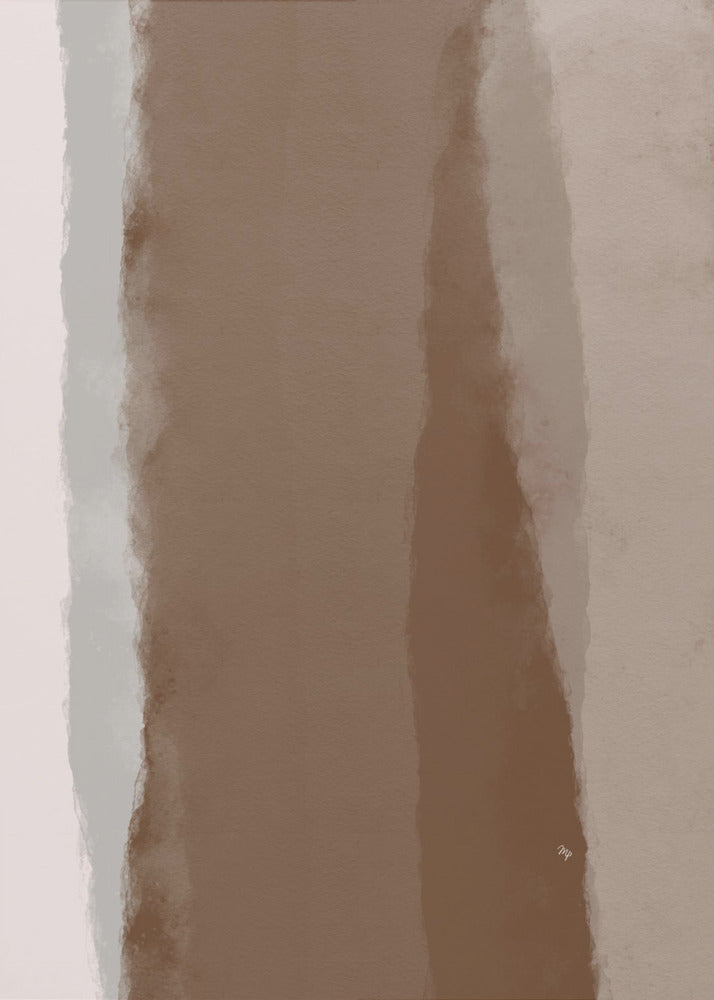 Abstracte Mocha-lineariteit | Poster