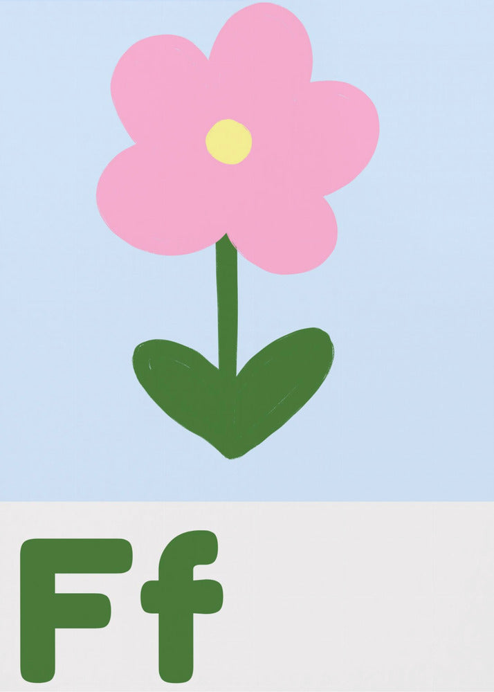 Bloemenalfabet | Canvas
