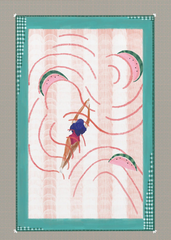 Watermelon dive | Canvas