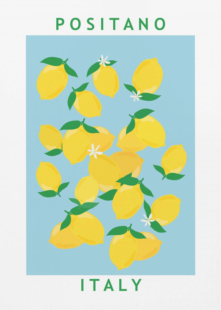 Citroenenbloemenmarkt | Canvas