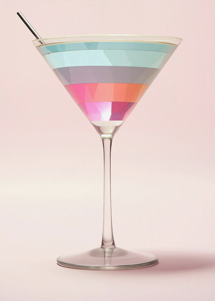 Striped Martini | Canvas