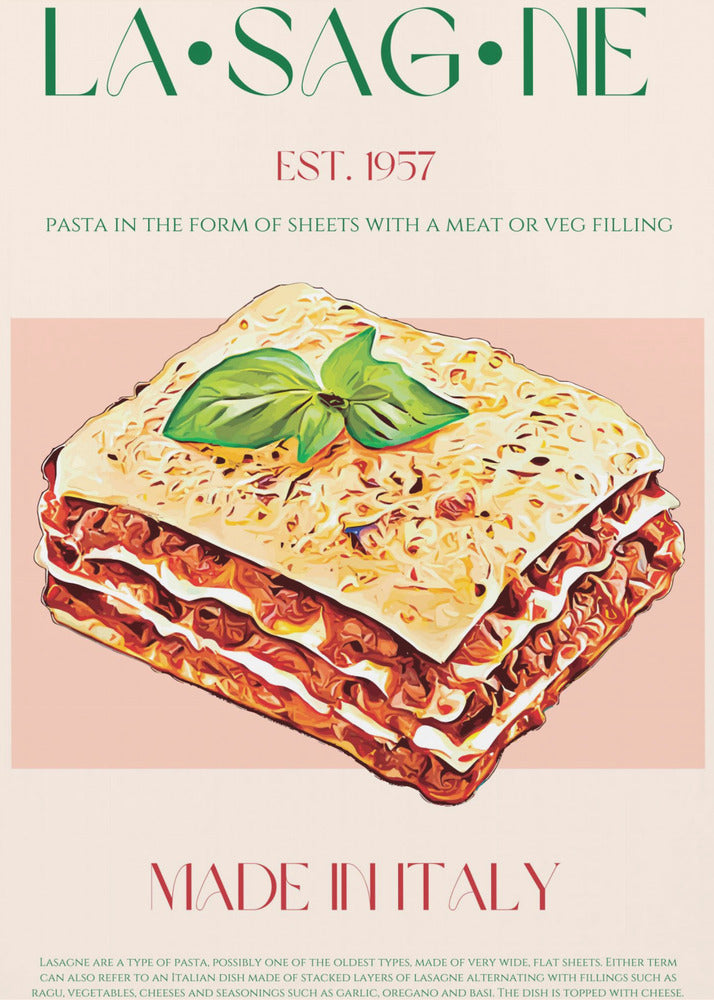 Lagen lasagne | Canvas