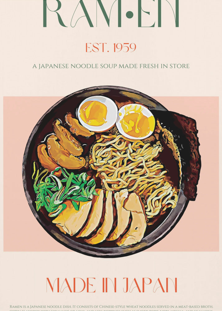 Genieten van Japanse Ramen Bowl | Canvas