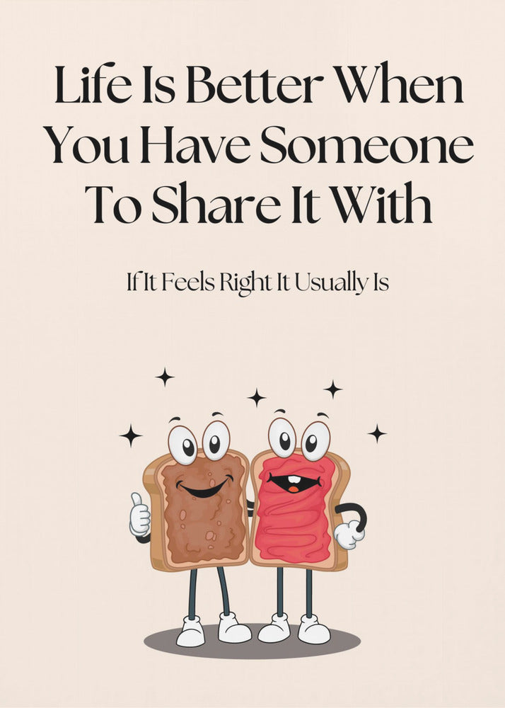 Cartoon Toast Met Jam | Canvas