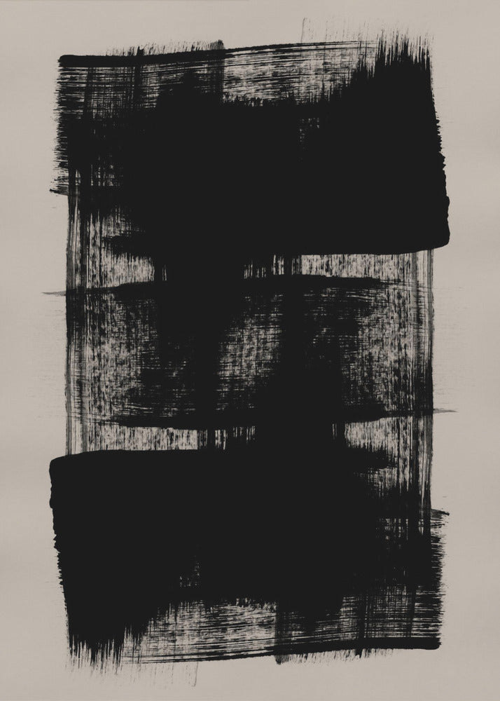 Abstracte penseelstreken 180Y | Canvas