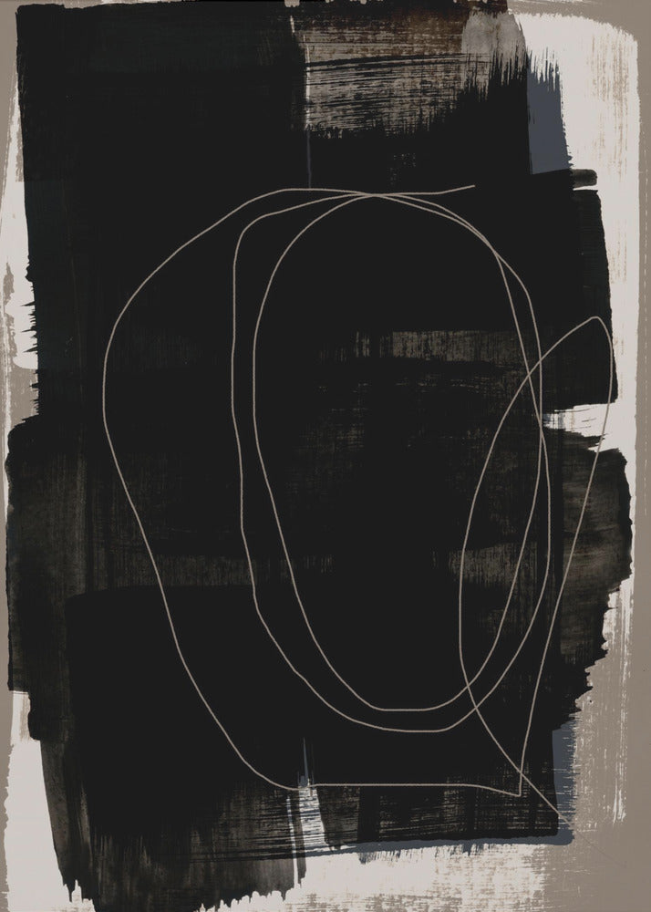 Abstracte penseelstreken 180Z | Canvas