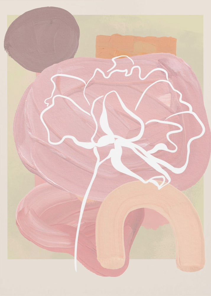 Abstracte bloesems | Canvas