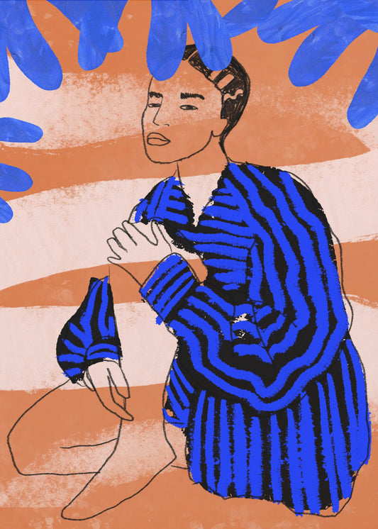 Blue Striped Dreams | Poster