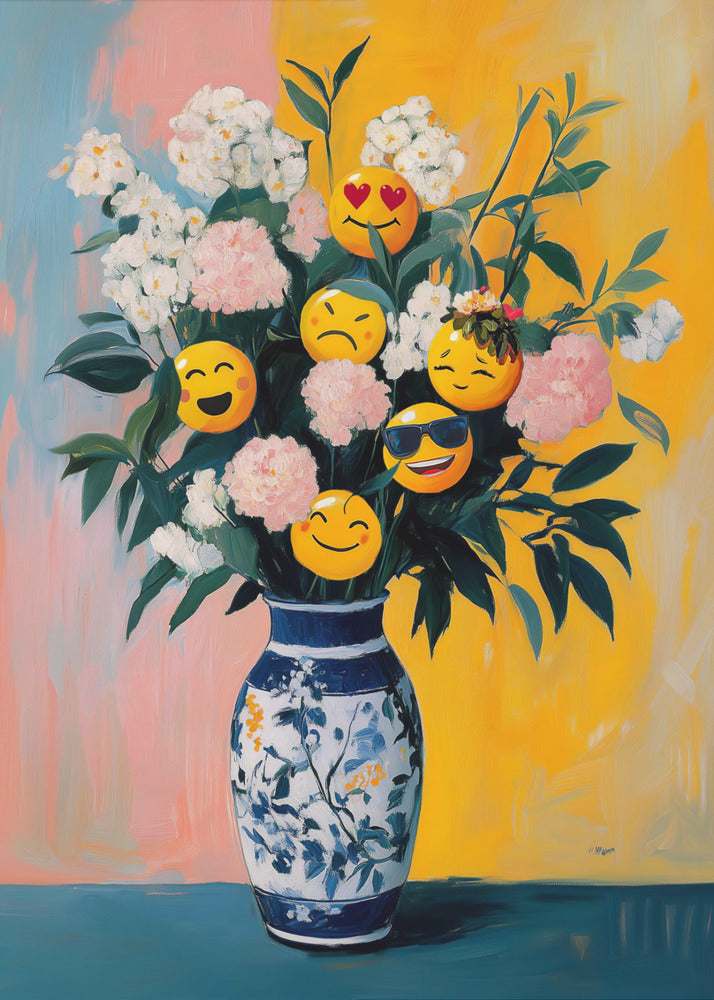 Bloemenemoji's | Canvas