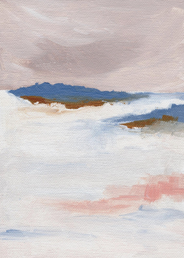 Zachte pasteltinten en gestructureerde penseelstreken | Canvas