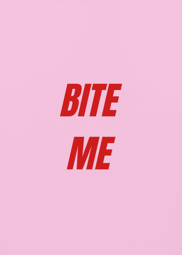 Rood op roze lef | Poster