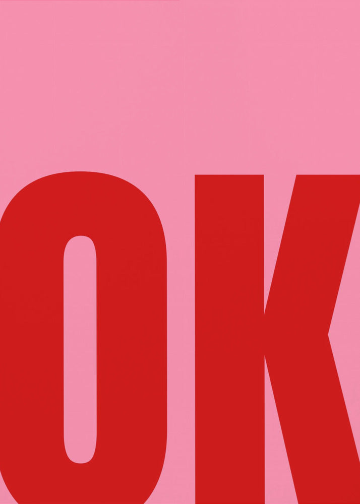 Gedurfde minimalistische tekst | Poster