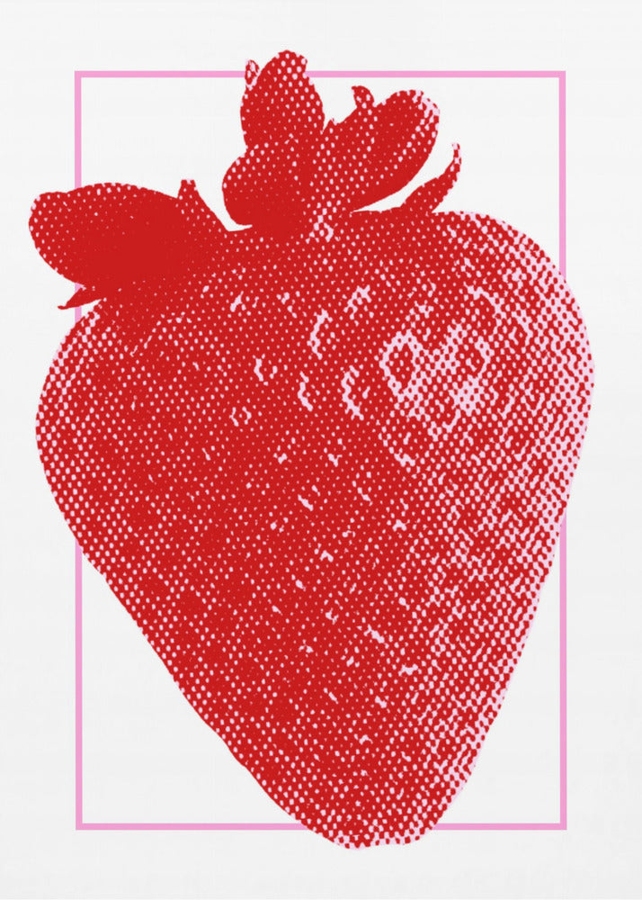 Rode Aardbei | Canvas