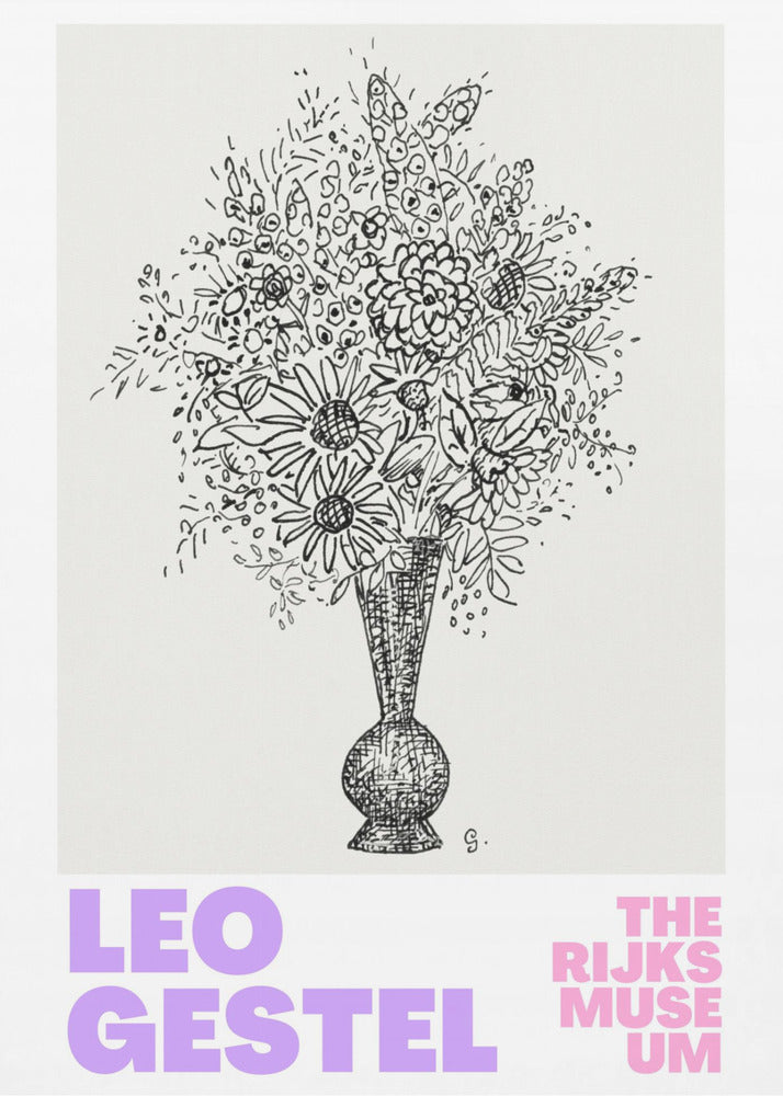 Elegante bloemen in een vaas | Poster