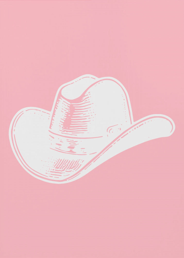 Roze cowboyhoed | Poster