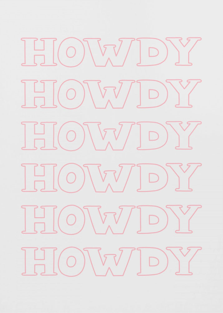 Roze Howdy | Canvas