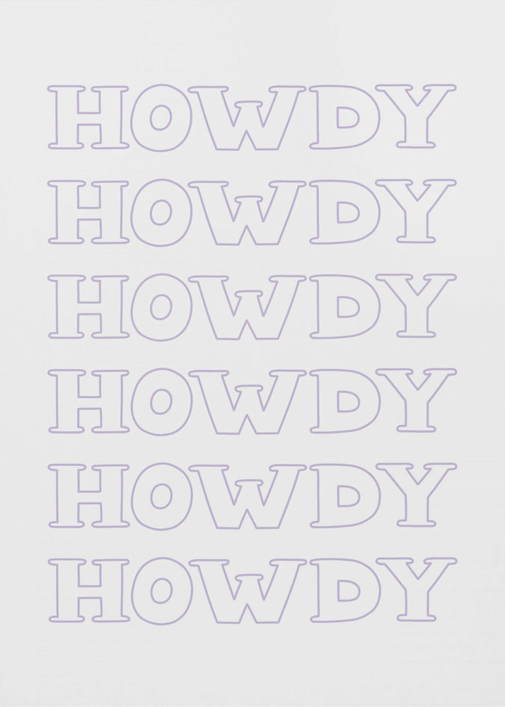 Paarse Howdy | Canvas