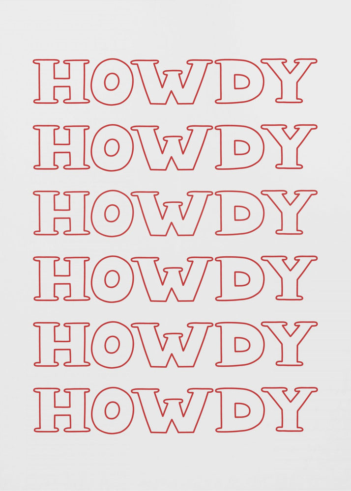 Rode Howdy | Canvas