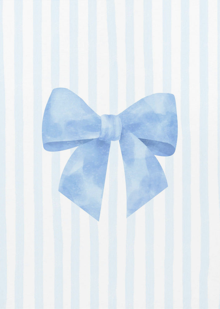 Elegantie met blauw lint | Canvas