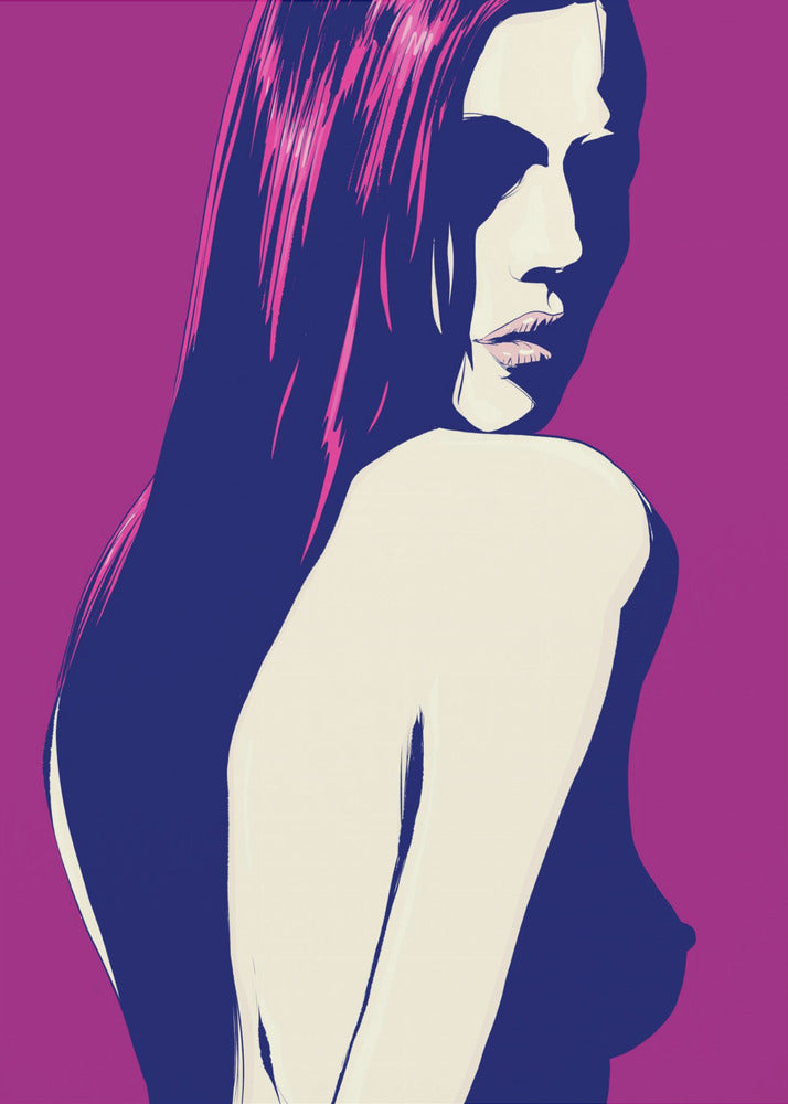 Gestileerd portret van een vrouw | Canvas