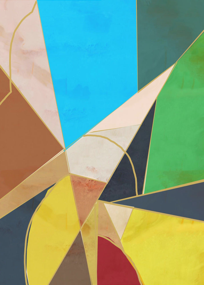 Kleurrijke geometrische vormen | Canvas