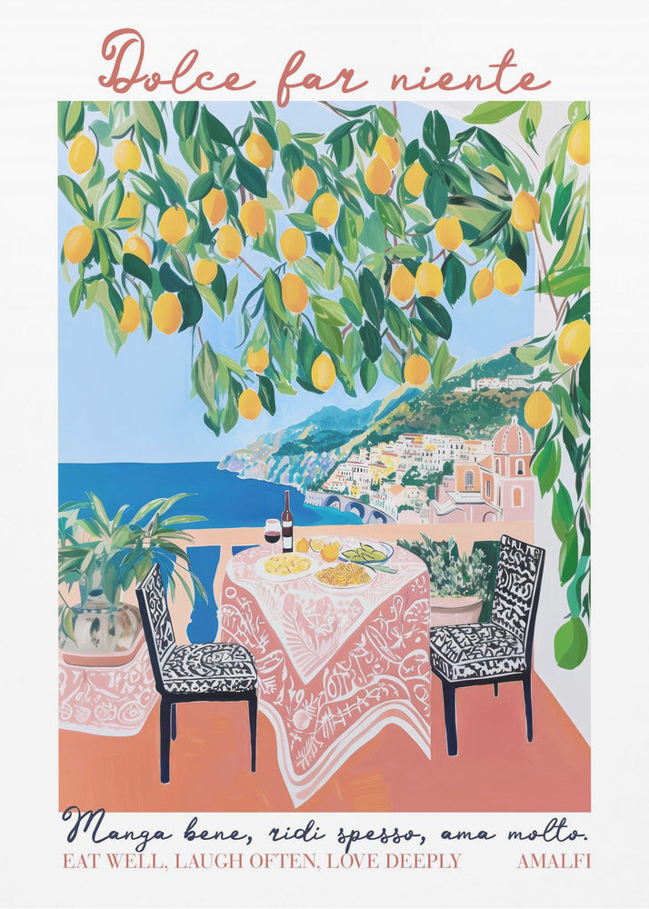 Eet goed Amalfi | Poster
