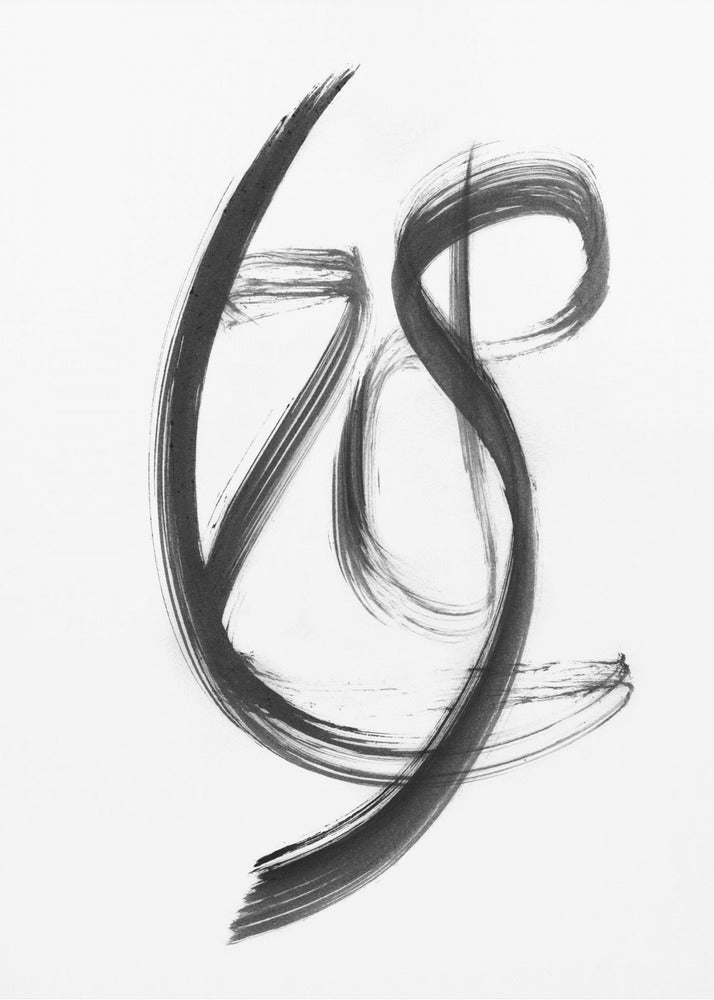 Penseelstreek02 18x24 | Poster