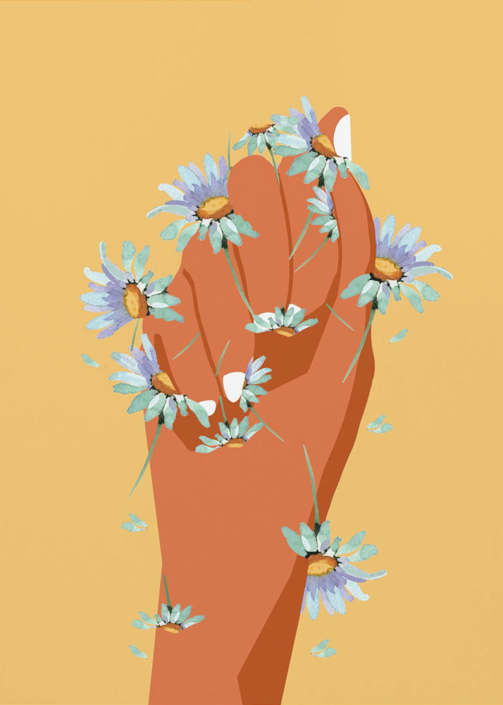 Bloemenvuist | Canvas