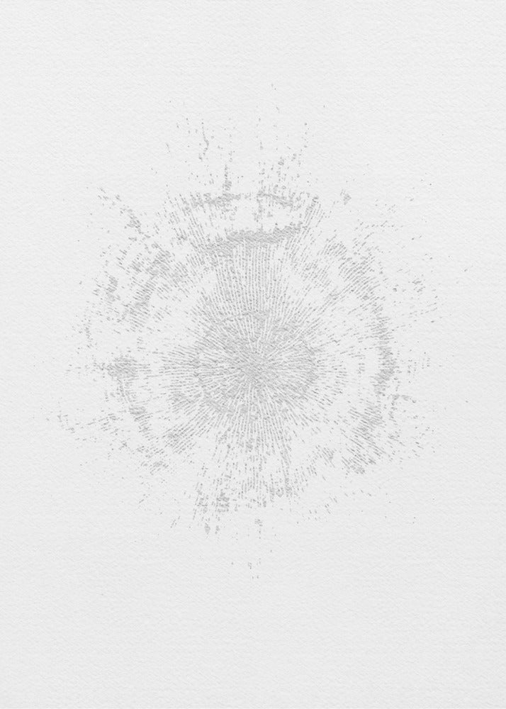 Circulair patroon op een wit canvas | Canvas
