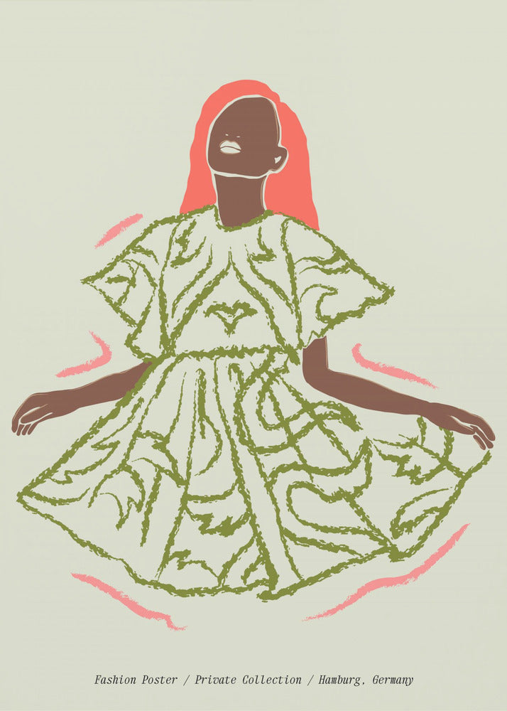 Elegantie in Groen | Canvas