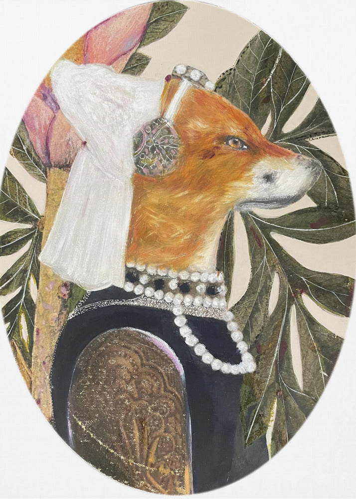 Vos gekleed in renaissancekleding | Poster