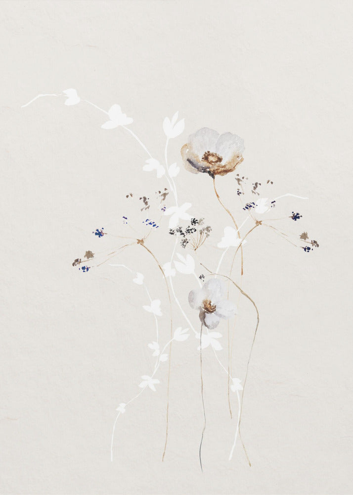 Hemelse bloemen met subtiele tinten | Poster