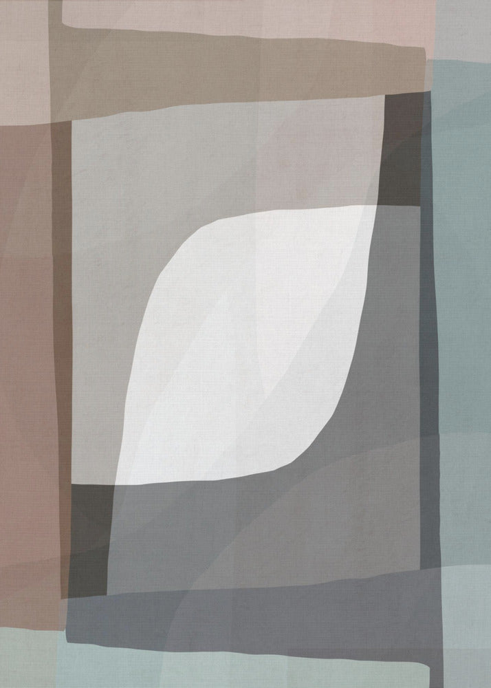 Geometrische vormen en gedempte aardtinten | Poster