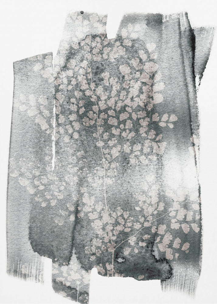 Abstracte aquarel delicate botanische patronen | Canvas