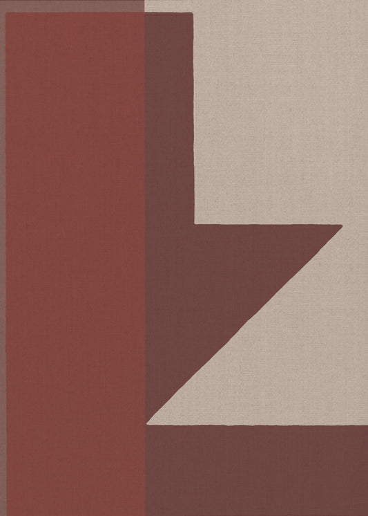 Red Geometric Composition | Poster