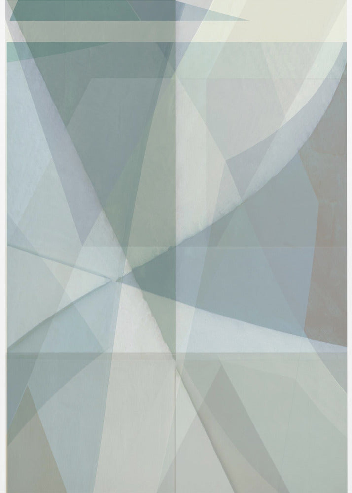 Zachte pasteltinten die geometrische vormen vormen | Canvas