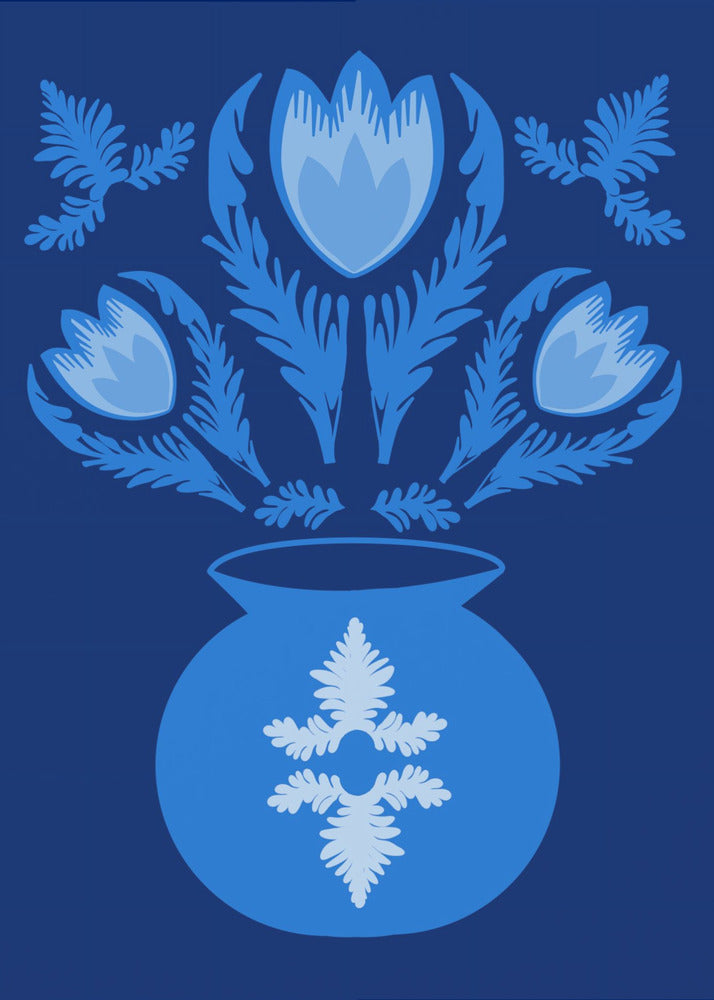 Lichtblauwe tulpen | Poster