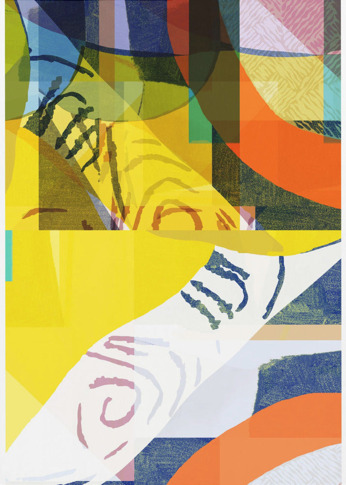 Vrolijke vormen | Canvas