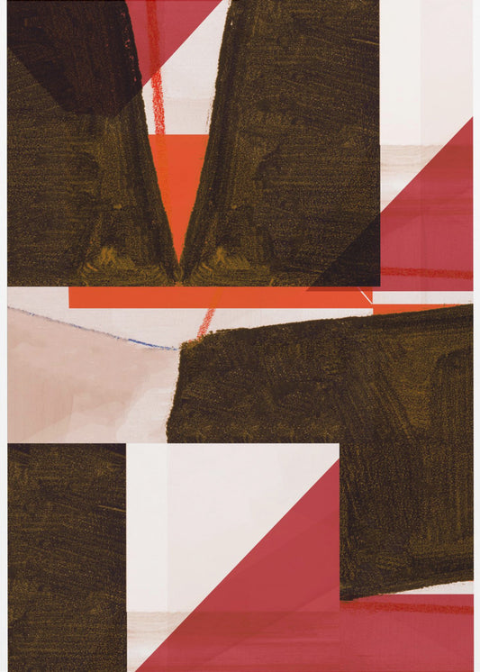 Kleurrijke, gewaagde geometrische vormen | Canvas