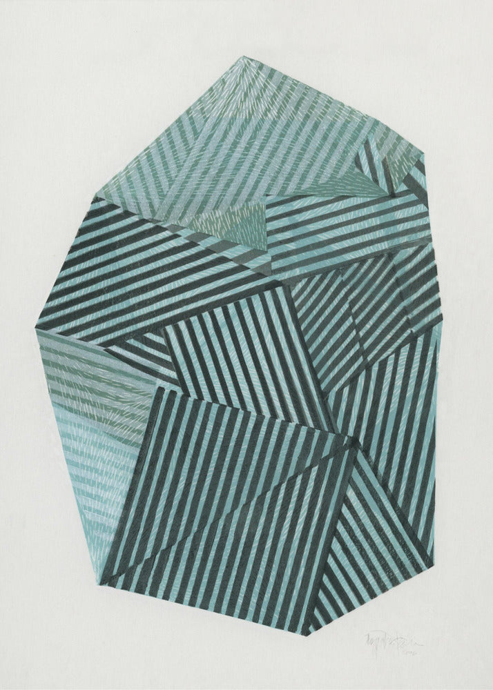 Gestreepte Steen II. | Poster