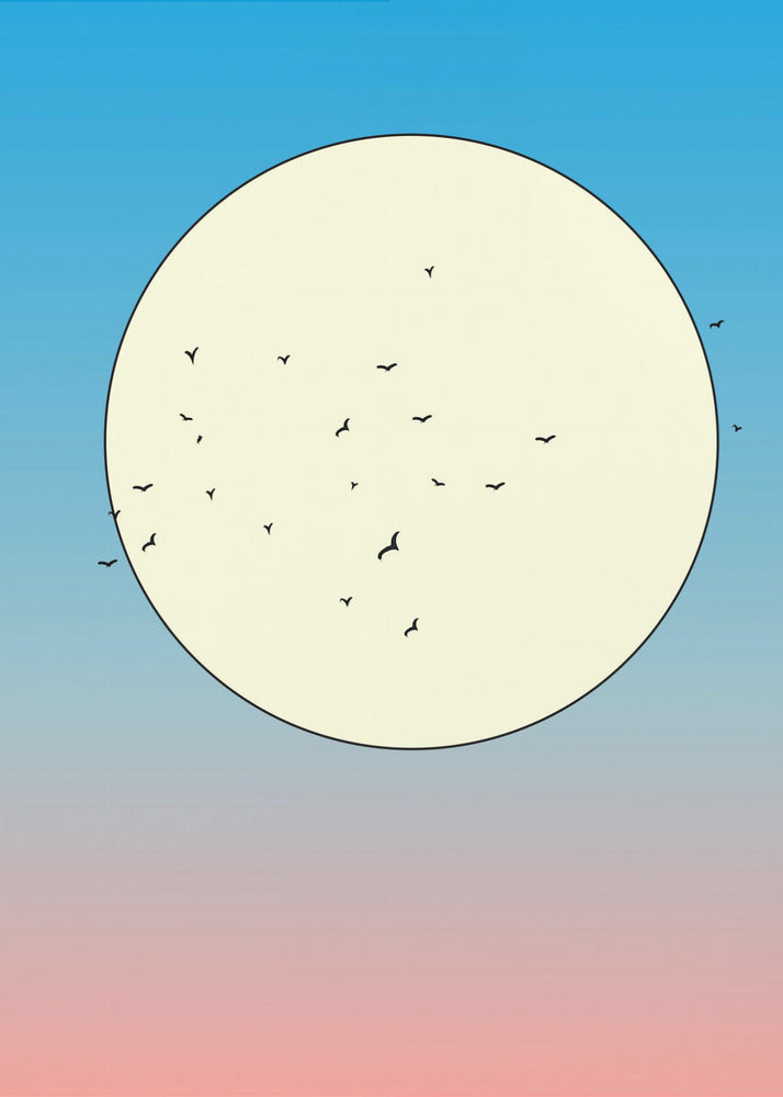Vogels in de lucht | Canvas