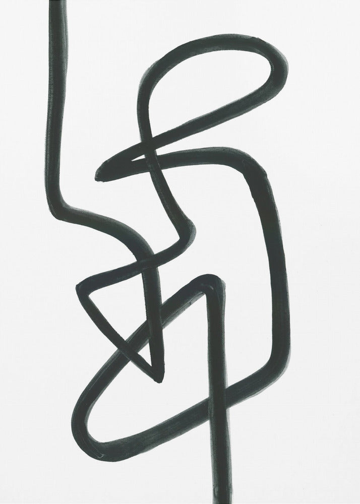 Ontspanhouding Zwart | Canvas