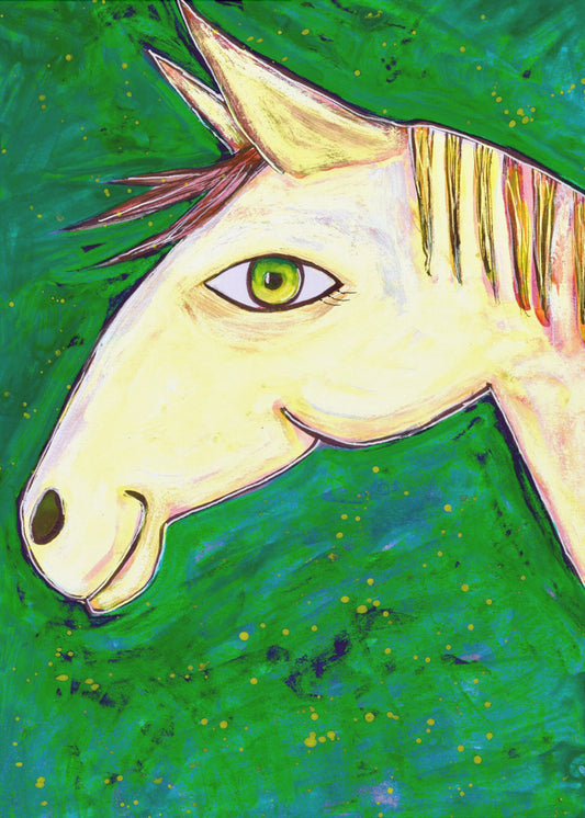 Dromen van groene paarden | Poster